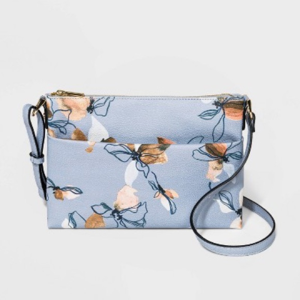 Zip Closure Crossbody Bag
